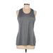 Just Be Sport Active Tank Top: Gray Activewear - Women's Size Medium