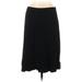 DKNY Casual Midi Skirt Long: Black Bottoms - Women's Size Medium