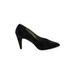 Nina Heels: Slip-on Stiletto Cocktail Black Shoes - Women's Size 7 - Pointed Toe