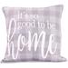 18" x 18" Home Novelty Reversible Decorative Throw Pillow with Welt