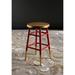 SAFAVIEH 24-inch Emery Red/ Gold Counter Stool - 13.5" x 13.5" x 24"