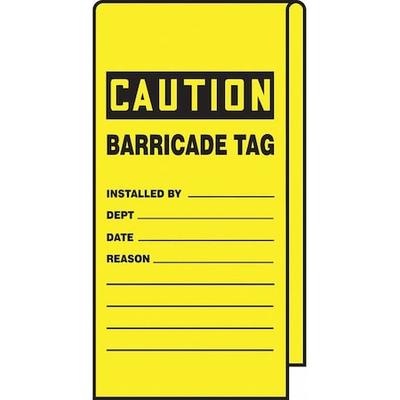 ACCUFORM TAT113 Wrap Stick Tag,Caution,12