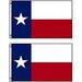 2x3 Pack of 2 State of Texas 2 x3 Polyester Premium Flag Set FAST USA SHIP