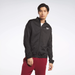 Unisex Reebok Identity Vector Knit Track Jacket in Black