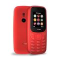 TTfone TT170 UK Sim Free Simple Feature Mobile Phone 1.8inch Screen Camera, Bluetooth Game, Alarm - Pay As You Go (O2, with £20 Credit, Red)