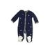 Little Me Long Sleeve Outfit: Blue Jacquard Bottoms - Size 3 Month