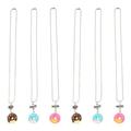 6Pcs Delicate Friend Necklaces Decorative Best Friend Necklaces Plastic Donut Necklaces