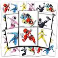 Power Rangers Tattoos Party Favors Bundle ~ 70+ Pre-Cut Individual 2 x 2 Power Rangers Temporary Tattoos for Kids Boys Girls (Power Rangers Party Supplies MADE IN USA)