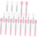 20pcs Silicone Lip Brush Eye Makeup Brushes Silicone Makeup Applicator Makeup Lip Gloss Lip Balm Brush Makeup Beauty Tool Kits Lips Gloss Brush Lip Mask Brush Silicone Lip Brush