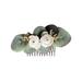 FIDDY898 Cute Silk Flower Hair Comb Artificial Eucalyptus Floral Wedding Hair Accessories comb