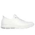 Skechers Men's Slip-ins Mark Nason: Casual Glide Cell Shoes | Size 9.5 | White | Leather/Synthetic/Textile
