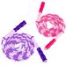 FOAUUH 2 Pack Jump Rope for Fitness Exercise Equipment Tangle-Free Rope Skipping with Soft Beaded Segment Premium Adjustable Jumping Rope for kids women men