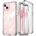 iPhone 14 Plus Case with Screen Protector iPhone 14 Plus Clear Case TPU PC Dual Layer Anti-Yellowing Shockproof Anti-Scratch Clear Crystal Phone Case Cover for iPhone 14 Plus 6.7-inch Clear