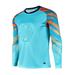 Aislor Kids Boys Soccer Goalkeeper Jersey Padded Goalie Shirt Long Sleeve Uniforms 9-14 Sky Blue 13-14