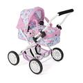 Bayer Chic 2000 - Smarty doll's pram, small doll's pram for children aged 2 and up, flowers, pink
