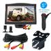 Backup Camera with 5 in Monitor License Plate Back Integrator Backup Camera Kit