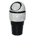 Aphbrada Bling Rhinestone Car Trash Can Auto Garbage Can with Lid Mini Cup Holder Crystal Garbage Bin Car Interior Accessories for Automotive Home Office Kitchen Bedroom (Black)