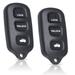 2 Key Fob Remote Replacement Fits for Toyota Sienna 1999 2000 2001 2002 2003/Matrix&Pontiac Vibe 03 2004 2005 2006 2007 2008/Camry 02-06/Solara 02-03 Q43VT14T Keyless Entry Remote Control 89