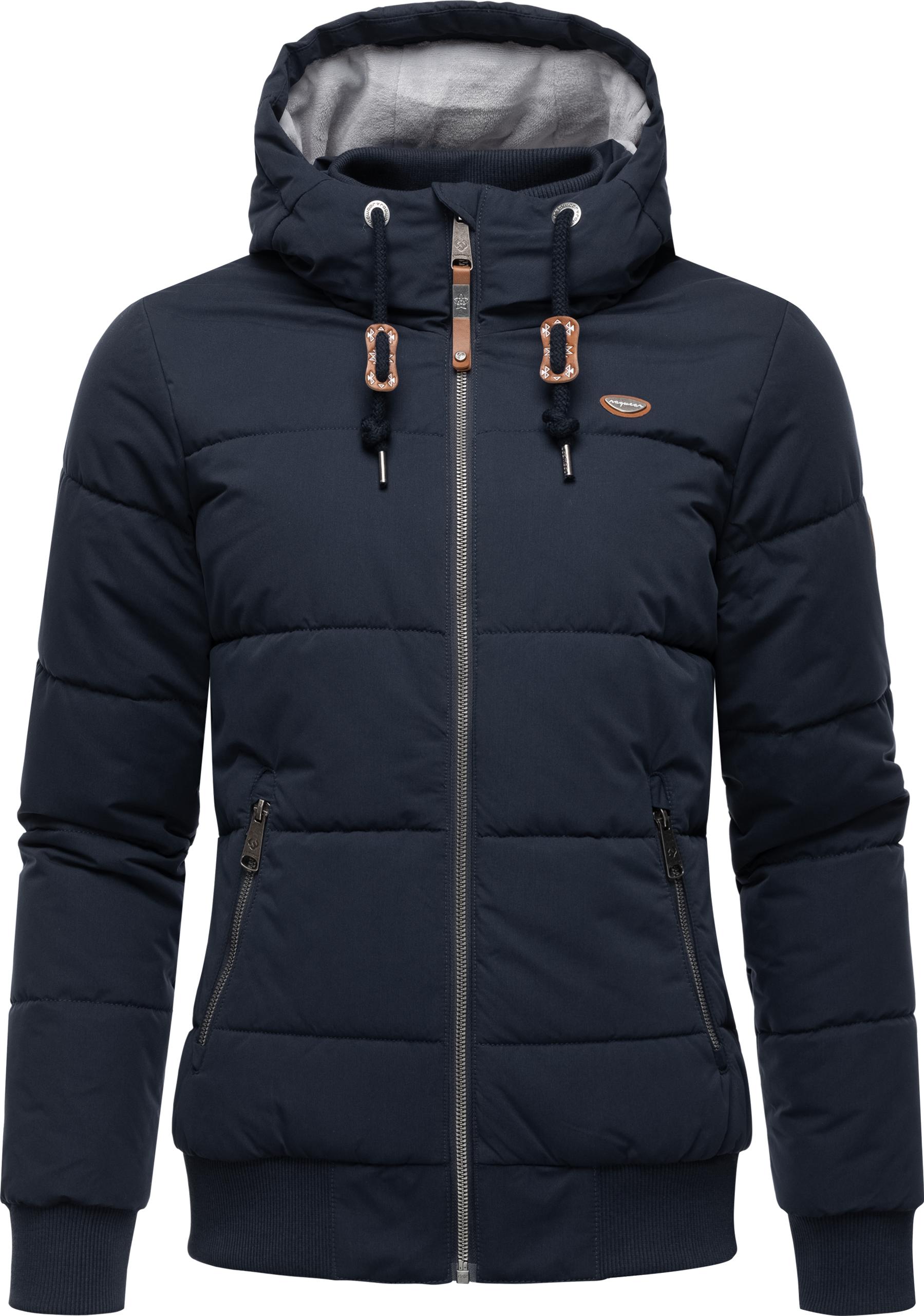 Steppjacke RAGWEAR "Nuggys Solid", Damen, Gr. XXXL(46), blau (navy), Rippstrick, Obermaterial: 100% Polyester, Futter: 100% Polyester, Wattierung: 100% Polyester, Casual, normal hüftlang, hoch geschlossener Ausschnitt, Ärmel ohne Ärmelschlitz... Image
