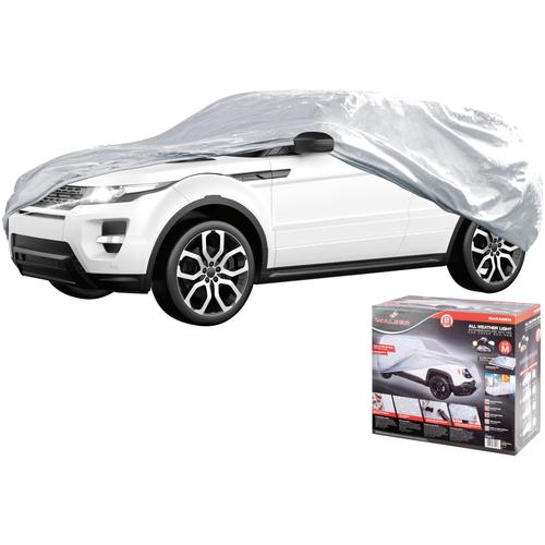 "WALSER Autoplane ""All Weather light SUV Gr.M"" Planen Gr. 460x175x145 cm, grau Autopflege"