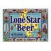 Buyenlarge 'Lone Star Beer' Vintage Advertisement in Blue/Yellow | 28 H x 42 W x 1.5 D in | Wayfair 0-587-27436-0C2842