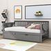 Red Barrel Studio® Aliso Twin Size Wooden Daybed w/ Twin Size Trundle Wood in White | 34 H x 41 W x 80 D in | Wayfair