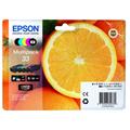 Epson 33 Oranges Ink Cartridge Multipack 6.4ml 4 x 4.5ml Pack of 5 - C13T33374510