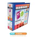 Elba Panorama Presentation Ring Binder Polypropylene 4 D-Ring A4 65mm Rings Blue (Pack 4) 400008675