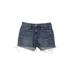 Joe's Jeans Denim Shorts - Mid/Reg Rise: Blue Bottoms - Women's Size 29 - Dark Wash
