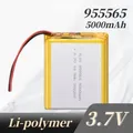 955565 3.7V 5000mAh Polymer Lithium Battery Jst PH 2.0mm 2pin Plug for Mobile Power Smart Home Air