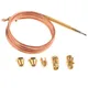 90cm Thermocouple Replacement Set For Gas Furnaces Boilers Water Heaters Head size: M6*0.75; Tail