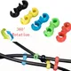 10PCS S Shaped Bicycle Brake Lines Hose Hook Clips Bike Cross Cable Tidy Ties Holder Guid Hose