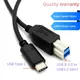 2M 6ft USB Type C to USB3.0 Type B Printer Cable Data Printer USB Cable for Mac Pro Dell Cell Phone