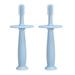 Set of 2 - Silicone Baby Toothbrushes with Suction Base Choke Guard ï¼Œ360 Degree Child Tooth Brush and Teether