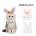 UDIYO 3Pcs Cute Costume Bunny Rabbit Hat with Ears for Cats & Small Dogs Party Costume Halloween Easter Pet Accessory Headwear