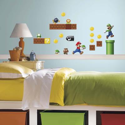 Nintendo - Super Mario Build A Scene Wall Decals by RoomMates