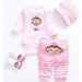 Tatu Reborn Baby Girl Doll Clothes 20-22 Inches Newborn Baby Girl 4 Pieces Accessories Set