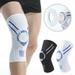 Mairbeon 1 Pc Sports Knee Pad Anti-skid Breathable Buffer Elastic Fabric Moisture-wicking Knee Protection Compression Men Women Leg Brace Support for Football