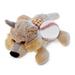 DolliBu Lying Wolf Stuffed Animal with Baseball Plush - Soft Huggable Wolf Adorable Playtime Plush Toy Cute Wildlife Gift Super Soft Plush Doll Animal Toy for Kids and Adults - 9 Inch