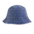 ManxiVoo hats Unisex Double Side Wear Reversible Bucket Hat Trendy Cotton Twill Canvas Sun Fishing Hat Fashion Cap sun hats for women Navy