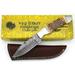 Wild Turkey Handmade Damascus Collection Full Tang Bone Handle Fixed Blade Knife