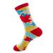 Ploknplq Compression Socks 6 Pairs of New Table Tennis Maple Leaves Home Sports Casual Cotton Socks Mens Socks 100% Cotton Socks Multi-color One Size