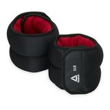 Reebok 10lb Ankle and Wrist Weight Set Includes Two 5lb Weights Adjustable Fit