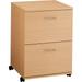 2-Drawer Mobile Filing Cabinet from HTYSUPPLY Natural Maple