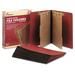 1PC AbilityOne 7530015567912 SKILCRAFT Pressboard Top Tab Classification Folder 2 Dividers 6 Fasteners Letter Size Earth Red 10/Box