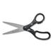 1PC Westcott KleenEarth Basic Plastic Handle Scissors Pointed Tip 7\\ Long 2.8\\ Cut Length Black Straight Handle