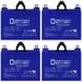 12V 35AH GEL NB Replacement Battery Compatible with Drive Cirrus Plus EC Folding Powerchair - 4 Pack