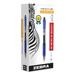 1PC Zebra Sarasa Dry Gel X20 Gel Pen Retractable Fine 0.5 mm Blue Ink Translucent Blue Barrel 12/Pack