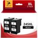 245XL Ink Cartridge for Canon 245 245XL PG-245XL 243 Ink Cartridges Black for Canon PIXMA MG2522 MX490 MX492 TS3120 MG2520 MG2525 MG3022 MG2922 Printer (2 Black)