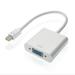 Bcloud Mini DP DisplayPort to VGA Converter Portable Adapter Transducer Extension Cable White One Size